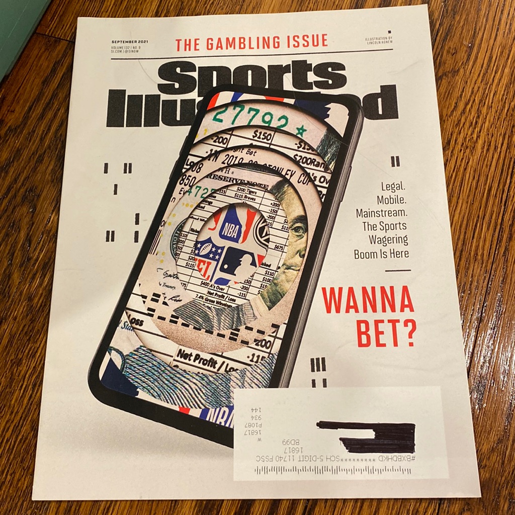 Sports Illustrated Magazine  September 2021  The Gambling Issue  Brand New